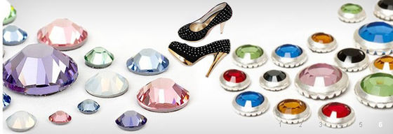 Στρογγυλό Flatback Rhinestones, καυτή αποτύπωση Rhinestones μολύβδου μπλουζών κορεατική χαμηλή
