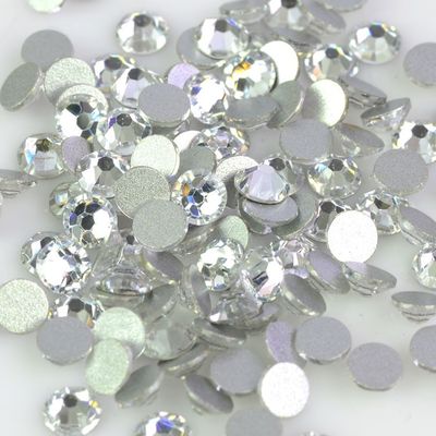 Στρογγυλή μορφή μη Hotfix Rhinestones, πίσω κρύσταλλο Rhinestones 14 απόψεων οριζόντια