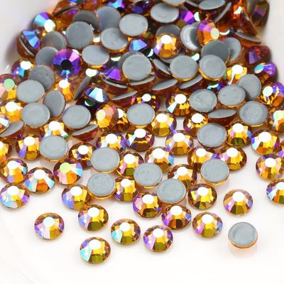 Γυαλί Rhinestones Hotfix τσαντών/πολυτέλεια χαλαρό χρωματισμένο Rhinestones