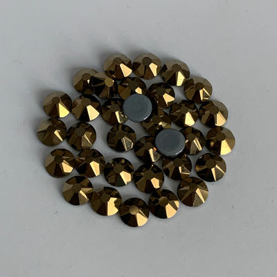 Ο κύκλος έδειξε πίσω Rhinestones/τα ανθεκτικά πέτρινα σπινθηρίσματα Rhinestones